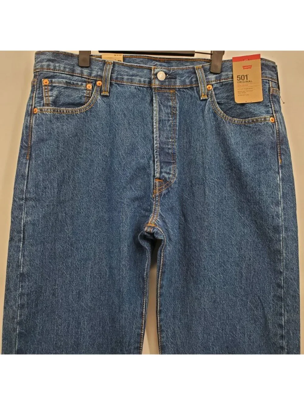Levi's 501 Original Straight Leg Fit Jeans Denim Pants Men Size 36 x 32 NWT